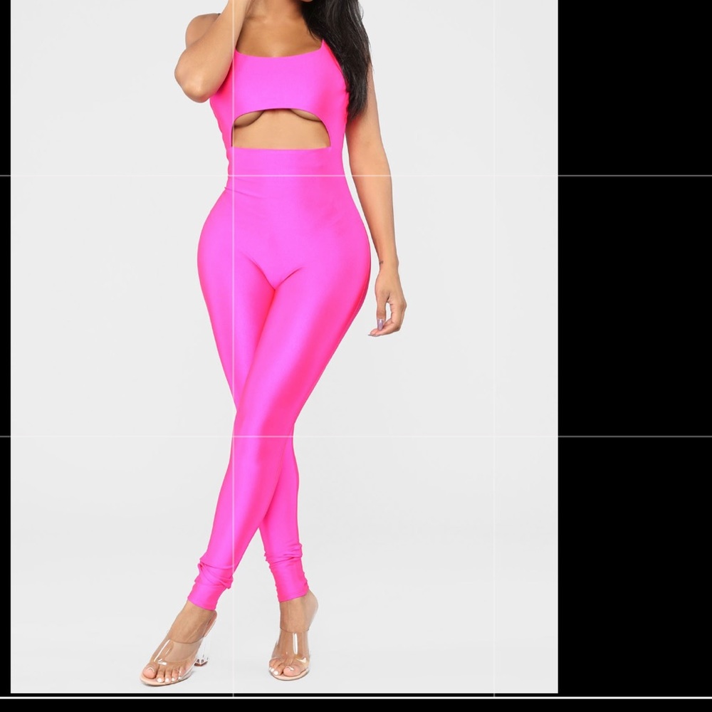 Fashion Nova Hot pink romper/ body suit